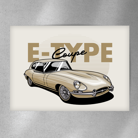 E-Type Jag Art - Poster