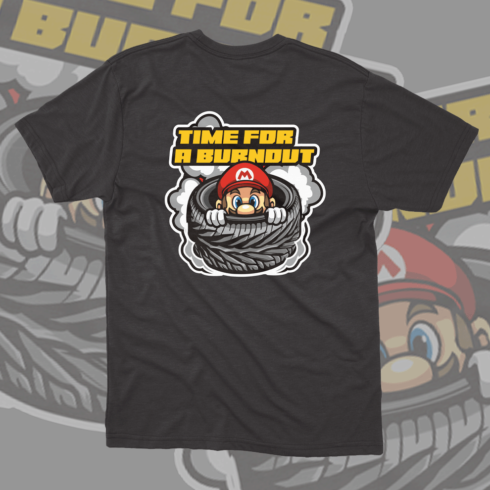 Mario Burnout Tee