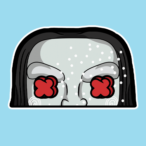 Saw - Halloween - Peeker Decal