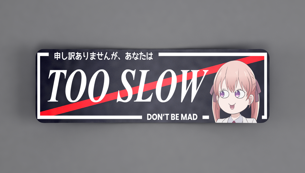 TOO SLOW - Slap Sticker