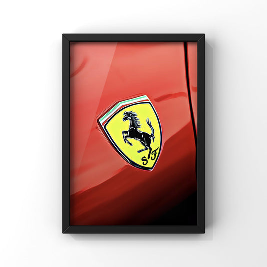 Ferrari emblem - Framed