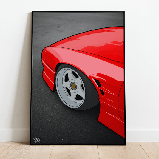 Stanced Ferrari - Framed